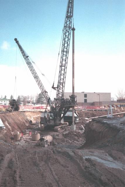 Fig. 11. Deep foundations utilized drilled piers.