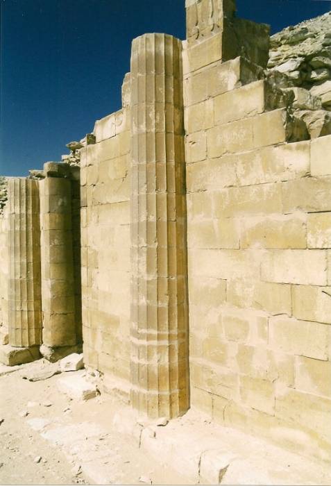 Fig. 7. House of the North, fluted column detail.