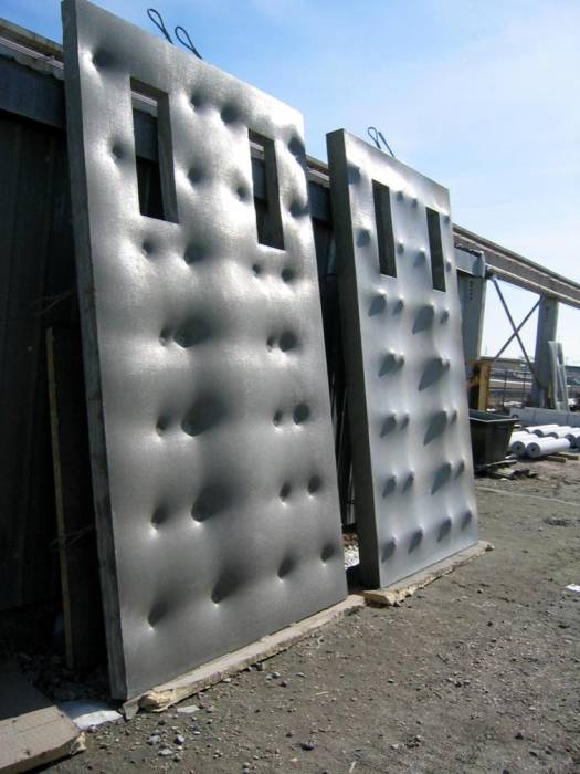 Fig. 7. Completed concrete wall panels.
