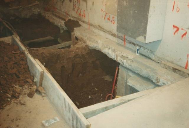 Fig. 8. Underpinning existing foundations.