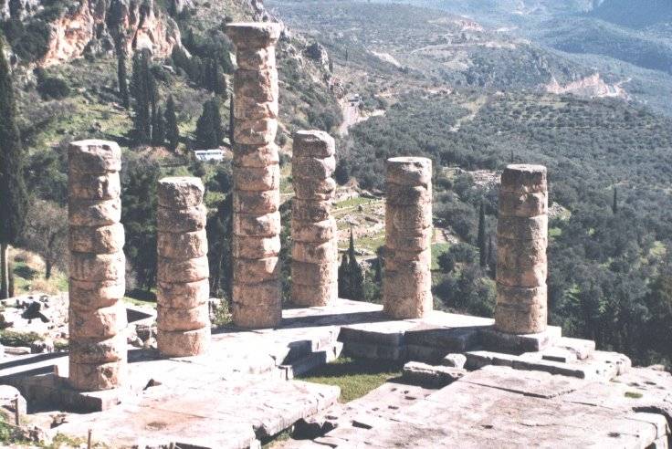 Fig. 6. Doric columns of the Temple of Apollo.