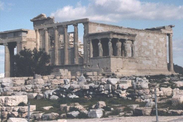 Fig. 12. The Erechtheion from the Propylaia.