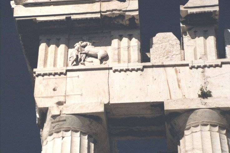 Fig. 6. The Parthenon, details of the entablature.