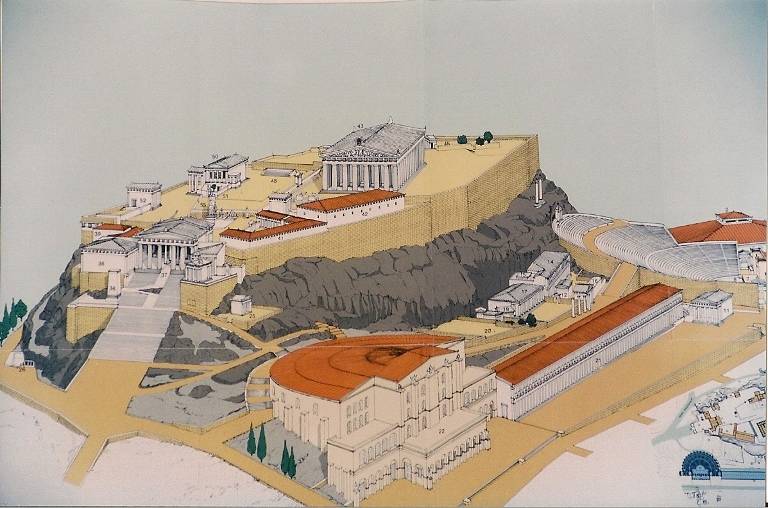 Fig. 1. Reconstructed view of The Acropolis.