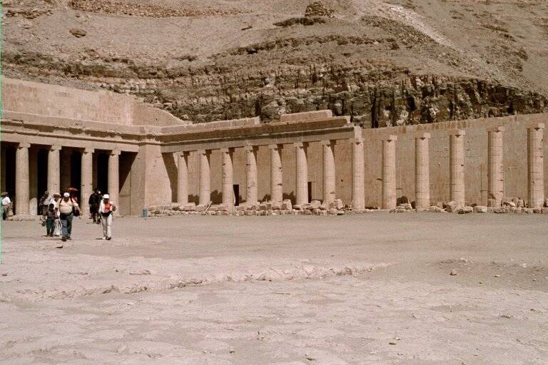 Fig. 5. Anubis Chapel, and ‘Proto-Doric’ colonnade.