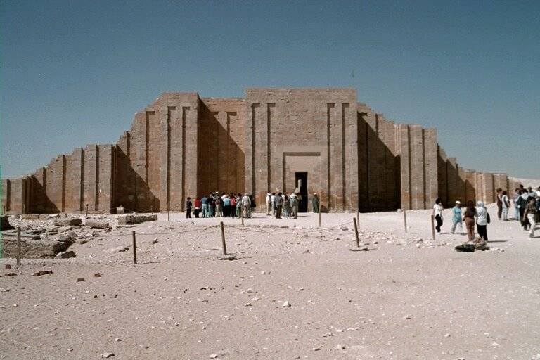 Fig. 1. Zoser’s Mortuary Complex at Saqqara,  2650 B.C. 3rd Dynasty.
