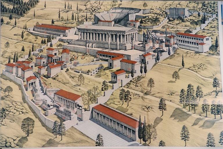 Fig. 1. Reconstructed view of Delphi.